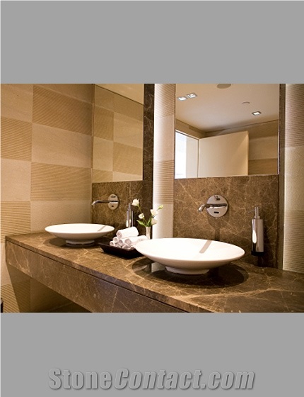 Bathroom Vanity Units In Marble Emperador Light Brown Bath Tops From United Kingdom Stonecontact Com - Marble Top Bathroom Vanity Units