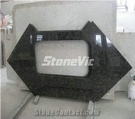 China Black Granite Vanity Top