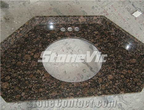 China Black Granite Vanity Top