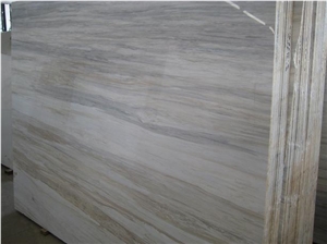 White Wooden Vein Marble Tiles & Slabs, Polished Floor Tiles, Wall Tiles