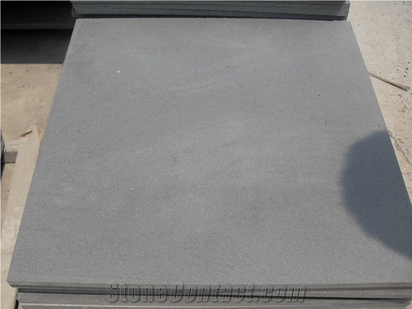 Flamed Brushed Zp Black Basalt Tile,Grey Basalt,Basalto/Basaltina/Hainan Grey Basalt Stone,Honed Slate Tile, China Grey Basalt Flooring
