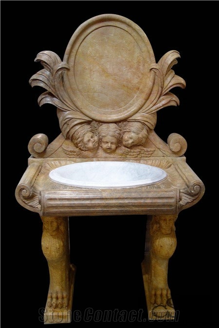 Marble Pedestal Vanity Top
