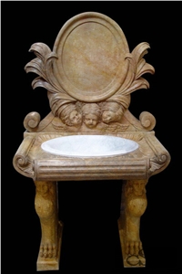 Marble Pedestal Vanity Top
