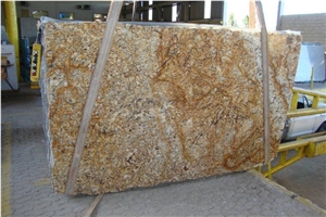 Mascarello, Brazil Yellow Granite Slabs & Tiles