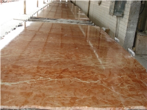 Rojo Alicante Marble Polished Floor Tile, Spain Red Marble