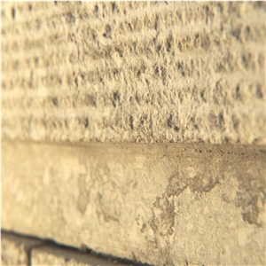 Transylvania Gray Graffiatura, Grooved Edg, Limestone Slabs