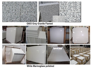 Flamed Grey Granite Tiles, G603 Grey Granite