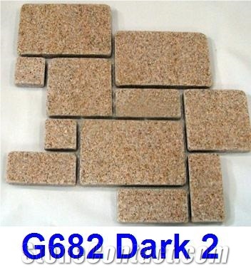 G682 Granite Paving Stones, Rust Stone Yellow Granite