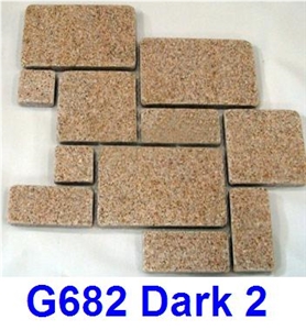 G682 Granite Paving Stones, Rust Stone Yellow Granite