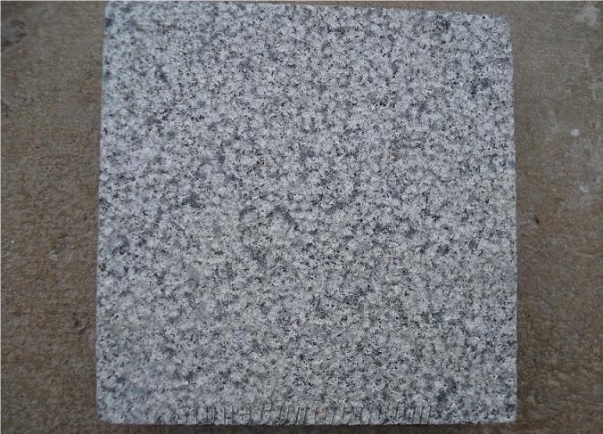 Padang Dark Grey Bush Hammered Granite Tiles, G654 Grey Granite