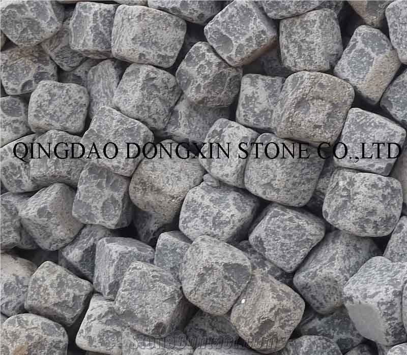 Shandong Granite Paving Stone, Black Granite Paving Stone