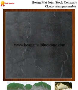 Cloudy Veins Vietnam Grey Marble, Nghe an Grey Marble Slabs