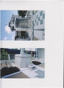 Japan Mausoleum Style, Grey Granite Mausoleum, Columbarium