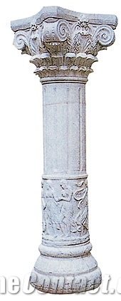 China White Granite Column