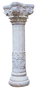 China White Granite Column