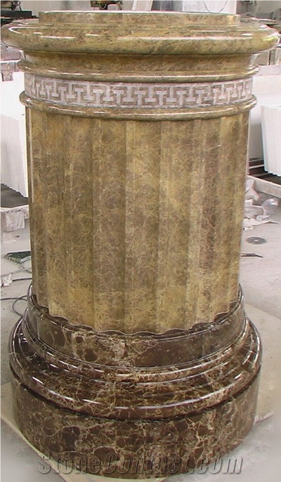 Emperador Marble Column