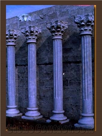 Lilac Marble Column Granite Pillar