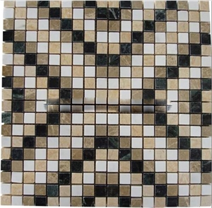 Mix-Color China Marble Mosaic Tiles