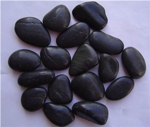 Black Polished Pebbles,China Black Pebbles,River Stone for Walkway