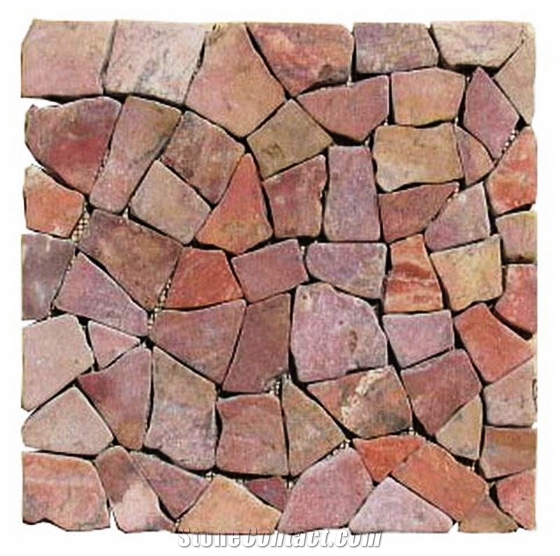 Stone Mosaic, Red Marble Mosaic