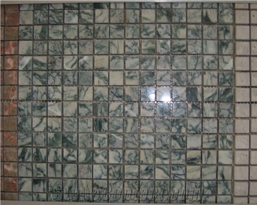 Lotus Green Marble Mosaic