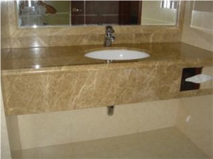 Emperador Marble Bathroom Vanitytops, Light Emperador Brown Marble Bath Tops