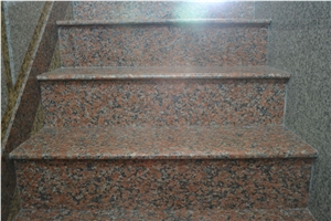 G562 Granite Stairs, Maple Red Granite Stairs