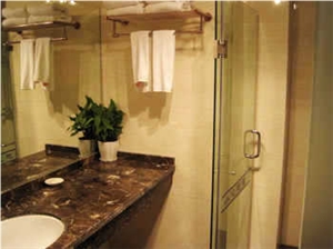 Hospitality Marble Vanitytops, Brown Marble Bath Tops