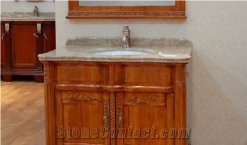 Marble Vanitytop, Emperador Light Brown Marble Bath Tops