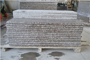 Peach Rose Pink Granite Stairs