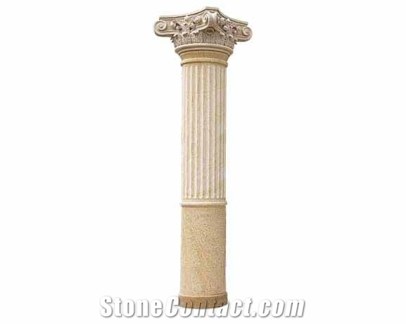 Column Series RC-010, Yellow Granite Column
