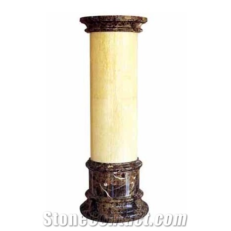 Column Series RC-015, Yellow Marble Column