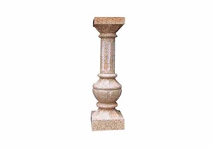 Stone Banister BA-009, Yellow Granite Balustrade & Railings