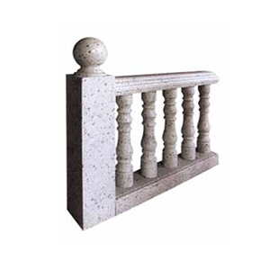 Stone Banister BA-011, White Granite Balustrade & Railings
