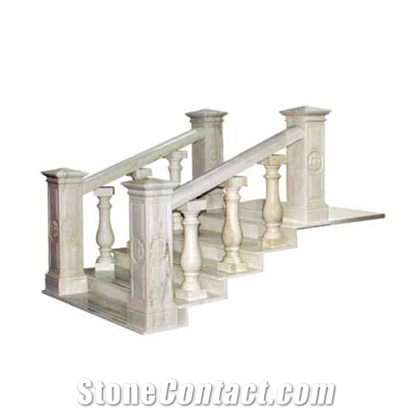 Stone Banister BA-013, Beige Marble Balustrade & Railings