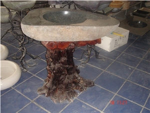 Black Granite Sink,wash Basin, China Impala Black Granite Wash Basin