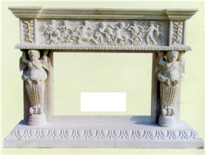 Grey Granite Fireplace