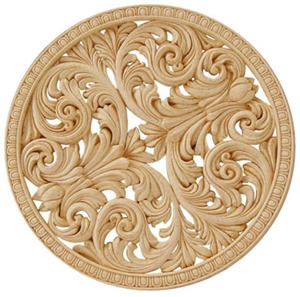 Sandstone Flowers Relief, Beige Sandstone Relief