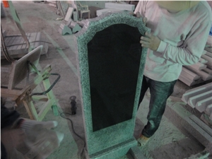 Russian Style Tombstone, Monuments, Shanxi Black Granite Tombstone