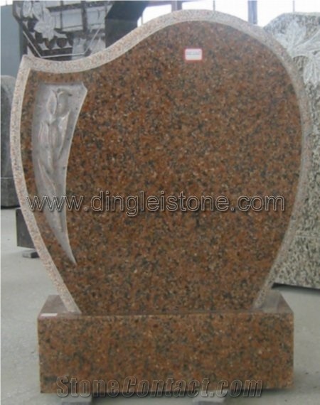 Australia Style Red Headstone, Red Granite Headstone