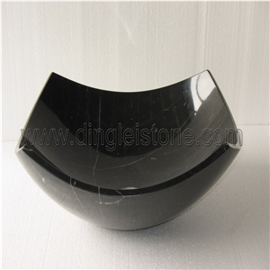 Nero Marquina Black Marble Sink