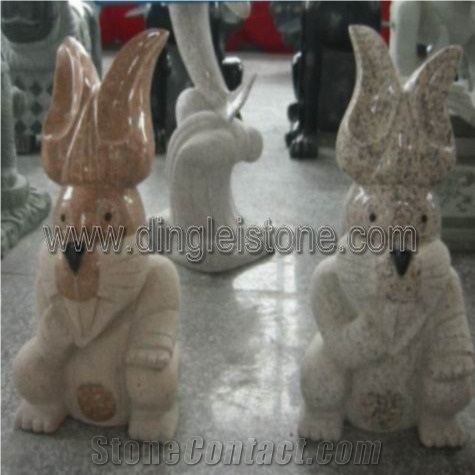 Dinglei Rabbit Stone Sculpture