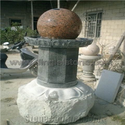 DL Stone Fountain ,Granite Ball Fountain