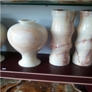 DL Stone Vase ,White Marble Vase
