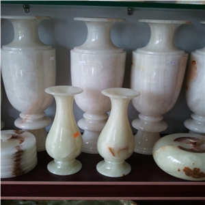 Dl Stone Vase ,white Onyx Vase