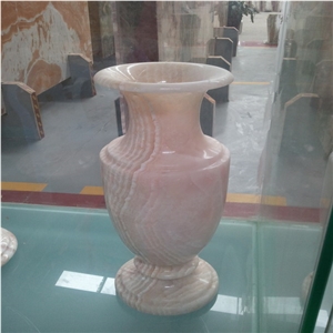 Dl Stone Vase ,white Onyx Vase