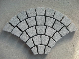 Fan Shaped Paving Stone, G603 Grey Granite Paving Stone