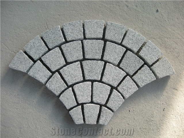 Fan Shaped Paving Stone, G603 Grey Granite Paving Stone