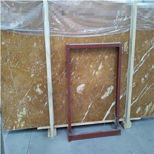 Golden Emperor Marble Slab, Italy Yellow Marble