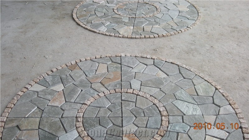 Natural Paving Stone Pattern, Mosaic Patio